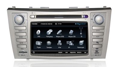 Штатное головное устройство MyDean 7134 для автомобиля Toyota Camry (2006-2011) кузов V40 + Карты навигации Navitel Пробки (Лицензия)