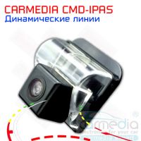 Mazda CX5 (до 2017 г.в.), CX7, CX9, Mazda 3 (до 2007 г.в.), 6 до (до 2007 г.в.), Mazda 6 2007- (универсал) Цветная штатная камера заднего вида с динамическими линиями (ночная съемка, линза-стекло) CARMEDIA CMD-IPAS-MZCX