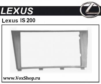 Переходная рамка со штатной магнитолы на аппарат 2 DIN для LEXUS IS 200.Для установки 1DIN используется карман RAU1