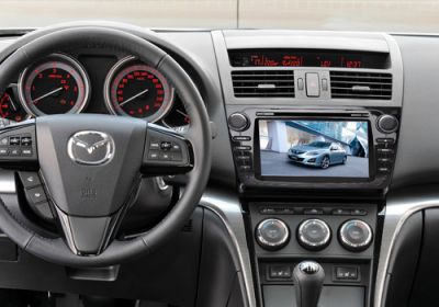 Штатное головное мультимедийное устройство Phantom DVM-6500G HDi 800x480 (Интернет) Mazda 6 2008-09 + Карты навигации Navitel 7 (Лицензия) Интернет