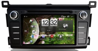 Штатное головное мультимедийное устройство DayStar DS-7055HD Android 2.3.4 inet для автомобиля для Toyota Rav-4 2013 + ТВ-антенна Calearo ANT 71 37 121 (122) или штатная камера заднего вида (универсальная)
