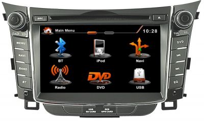 Штатное головное мультимединое устройство Daystar DS-7098HD S3 / платформа S3 NEW для автомобиля HYUNDAI I30 2012- + Программа навигации Прогород-2013 (Лицензия)