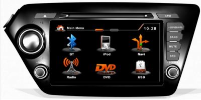 Штатное головное мультимединое устройство Daystar DS-7090HD S3 / платформа S3 NEW для автомобиля KIA RIO 2013- + Программа навигации Прогород-2013 (Лицензия)