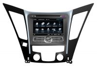 Штатное головное устройство MyDean 7145 для автомобиля Hyundai Sonata 2011 + Карты навигации Navitel 5.x Пробки (Лицензия) + Штатная камера заднего вида + ТВ-антенна Calearo ANT внутренней установки 