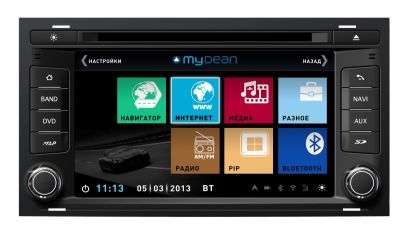 Штатное головное устройство MyDean 3306 для автомобилей Seat Leon (2013-) + Карты навигации Navitel (Лицензия) пробки/интернет + Wi-Fi адаптер + Камера заднего вида + 3G/GPRS модем