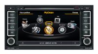 Штатное головное устройство MyDean 1042 для автомобилей Volkswagen Touareg (-2010), Multivan T5 + Карты навигации Navitel 5.x Пробки (Лицензия)  + Штатная камера заднего вида + ТВ-антенна Calearo ANT внутренней установки 