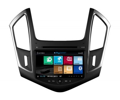 Штатное головное устройство MyDean 3261 для автомобилей Chevrolet Cruze (2013-) + Карты навигации Navitel (Лицензия) пробки/интернет + Wi-Fi адаптер + Камера заднего вида + 3G/GPRS модем