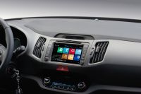 Штатное головное устройство MyDean 3074 для автомобилей KIA Sportage (2010-) + Карты навигации Navitel (Лицензия) пробки/интернет + Wi-Fi адаптер + Камера заднего вида + 3G/GPRS модем. Изображение 1