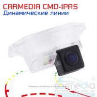 Mitsubishi Lancer X sedan, Lancer wagon 01-06, Outlander 01-07 Цветная штатная камера заднего вида с динамическими линиями (ночная съемка, линза-стекло) CARMEDIA CMD-IPAS-MIT02