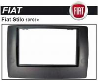 Переходная рамка с карманом со штатной магнитолы на стандартную 2/1 DIN для автомобилей Fiat Stilo старше октября 2001 года