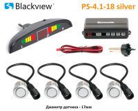 Blackview PS-4.1-18 SILVER - парковочная система для заднего бампера