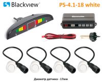 Blackview PS-4.1-18 WHITE - парковочная система для заднего бампера