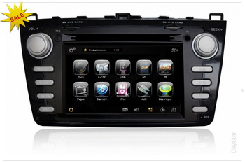 Штатное головное мультимедийное устройство Daystar DS-7030HD BLACK GPS 800x480 (Интернет) Mazda 6 до 2012г + Карты навигации Прогород-2015 (Лицензия)