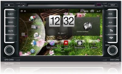 Штатное головное мультимедийное устройство DayStar DS-7081HD Android 2.3.4 inet для автомобиля для Volkswagen Touareg 2003-, Transporter, Multivan + ТВ-антенна Calearo ANT 71 37 121 (122) или штатная камера заднего вида 