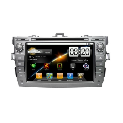  Штатное головное устройство Android Carsys CA5206 для Toyota Corolla, Auris + ТВ-антенна Calearo ANT 71 37 121 (122) или штатная камера заднего вида